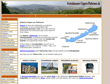 Tablet Screenshot of ferienhaeuser-ungarn-plattensee.de